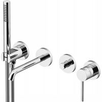 Смеситель для ванны Gattoni Circle Two 9105/91C0 Хром — фото 1, Для душа и ванны