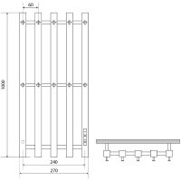 Товар: Электрический полотенцесушитель Melodia della vita Etude Electro 100х27 П5 MTREEE10027 Хром - фото 2 Электрический полотенцесушитель Melodia della vita Etude Electro 100х27 П5 MTREEE10027 Хром — фото 2, Электрические полотенцесушители