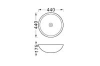 Товар: Раковина накладная для установки на столешницу AQUATEK AQ5354-MB 440*440*175, матовый черный - фото 2 Раковина накладная для установки на столешницу AQUATEK AQ5354-MB 440*440*175, матовый черный — фото 2, Раковины