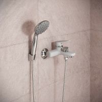 Смеситель для ванны Aringa Рейн AR02005WH Белый — фото 4, Смеситель для ванны