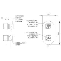 Смеситель для душа Remer X-Style X92KBXV Сталь — фото 2, Смеситель для душа
