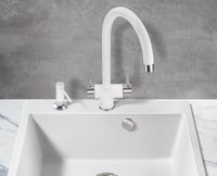 Смеситель для кухни Milacio Ultra MCU.554.WH Белый матовый — фото 2, Смесители для кухни