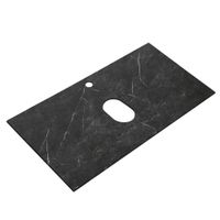 СтолешницаизкерамогранитаCEZARESSLD-80/48-MNOMarmoNeroOpaco — фото 2, Столешницы под раковину