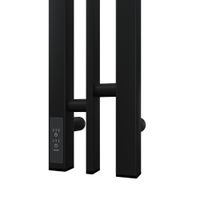 Полотенцесушитель электрический Point Фрея PN20718B П2 100x800 диммер слева, черный — фото 4, Электрические полотенцесушители