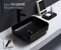 Товар: Раковина-чаша Azario 50 AZ-78109MB Черная матовая - фото 3 Раковина-чаша Azario 50 AZ-78109MB Черная матовая — фото 3, Раковины накладные