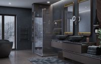 Душевой уголок Ambassador Diamond 90х90 12011105L профиль Хром стекло прозрачное — фото 11, Душевые уголки