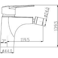 Товар: Смеситель для биде Swedbe Mars 1740 Хром - фото 4 Смеситель для биде Swedbe Mars 1740 Хром — фото 4, Смесители для биде