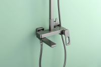 Душевая система Raglo R51.24.09 Графит матовый — фото 2, Душевые стойки