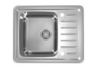 Мойка для кухни GALEO 10 SAT 90 FI 615X500 в комплекте с сифоном 1127251, — фото 1, Кухонные мойки