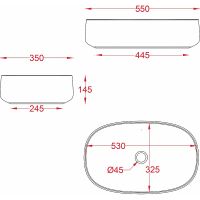 Раковина-чаша Artceram Cognac 55 COL008 01 00 Белая — фото 2, Раковины накладные