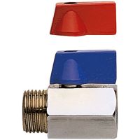 Запорный вентиль Remer 372MF12RB Хром — фото 1, Комплектующие для туалета