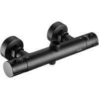 Смеситель для душа Swedbe Hermes 9022B с термостатом Черный матовый — фото 1, Смеситель для душа