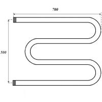Товар: Водяной полотенцесушитель Point М-образный PN37557 500x700 Хром - фото 5 Водяной полотенцесушитель Point М-образный PN37557 500x700 Хром — фото 5, Водяные полотенцесушители