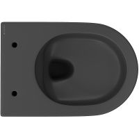 Унитаз Aqueduto Ovo OVO0140 подвесной Черный матовый с сиденьем Микролифт — фото 10, Унитазы