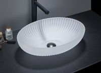 Раковина-чаша CeramaLux 51 Белая матовая арт-GL49-JA — фото 3, Раковины накладные