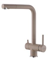 Смеситель для кухни ALVEUS AQUILA G55 BEIGE — фото 1, Смесители для кухни