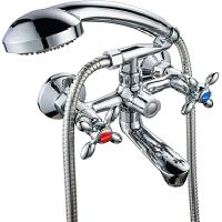 Смеситель для ванны Ростовская Мануфактура Сантехники Boou BA5318-2-B702 Хром — фото 1, Для душа и ванны