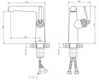 Смеситель "Bangkok Black" д/рак, арт. BG26MB — фото 2, Для душа и ванны
