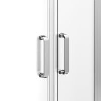 Товар: Душевой уголок Ambassador Royal 100x100 18015105 профиль Хром стекло белое с рисунком - фото 2 Душевой уголок Ambassador Royal 100x100 18015105 профиль Хром стекло белое с рисунком — фото 2, Душевые уголки четверть круга