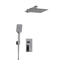 A16190 Встраиваемый комплект для душа с верхней душевой насадкой и лейкой — фото 3, Встраиваемые душевые комплекты