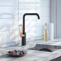 Товар: Смеситель для кухни Iddis Slide SLIBG00i05 Черный Розовое золото - фото 2 Смеситель для кухни Iddis Slide SLIBG00i05 Черный Розовое золото — фото 2, Смесители для кухни