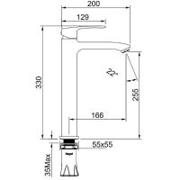 Товар: Смеситель для раковины Raglo R01.15.06 Черный матовый - фото 2 Смеситель для раковины Raglo R01.15.06 Черный матовый — фото 2, Смесители для раковины