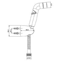 Гигиенический душ E.C.A. Черный матовый арт-402111045C1EX — фото 2, Гигиенические души