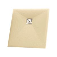 Душевой поддон 100*100*3 RGW ST-0100Be Бежевый/Квадрат Ø 90 мм Каменный — фото 2, Душевые поддоны из искусственного камня