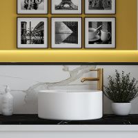 Раковина-чаша Aqueduto Espiral 40 ESP0120 Белая матовая — фото 4, Раковины накладные