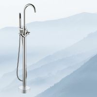 Смеситель для ванны Swedbe Spira Хром арт-4002 — фото 2, Смесители напольные