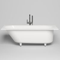Ванна из искусственного камня Salini Ornella Kit 180х80 102422M Белая матовая — фото 10, Ванны из искусственного камня