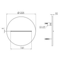 Излив для смесителя Remer 359XT Хром — фото 2, Смесители для биде
