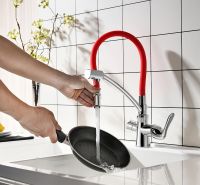 Смеситель для кухни Lemark Comfort LM3070C-Red Хром Красный — фото 5, Смесители для кухни