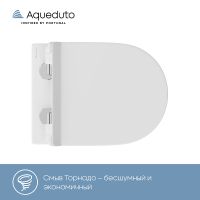 Товар: Комплект унитаза с инсталляцией Aqueduto Ovo AQDS010T с сиденьем Микролифт и Белой глянцевой клавише - фото 4 Комплект унитаза с инсталляцией Aqueduto Ovo AQDS010T с сиденьем Микролифт и Белой глянцевой клавише — фото 4, Комплекты унитаз + инсталляция