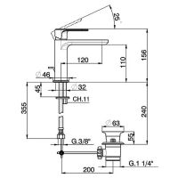 Товар: Смеситель для раковины Cisal LineaViva Хром арт-LV00051021 - фото 2 Смеситель для раковины Cisal LineaViva Хром арт-LV00051021 — фото 2, Смесители для раковины
