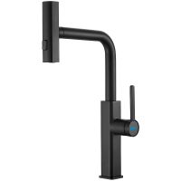 Смеситель для кухни Haiba HB73824-7 Черный матовый — фото 1, Смесители для кухни