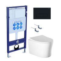Комплект AQUATEK НИКА-015 4в1 (рама AQUATEK Standard INS-0000012+крепеж KKI-0000002+клавиша KDI-0000 — фото 1, Комплекты унитаз + инсталляция