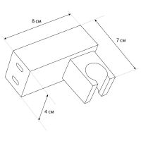 Держатель ручного душа Melodia della vita Prime MKP28001P Хром — фото 2, Комплектующие для душевого оборудования