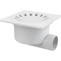 Трап для душа Alcaplast APV15 с решеткой Хром — фото 1, Трапы для душа