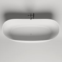 Ванна из искусственного камня Salini Noemi 170х75 101712G Белая глянцевая — фото 2, Ванны из искусственного камня