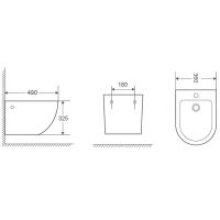 Биде Bond F01-20 подвесное Белое — фото 8, Биде
