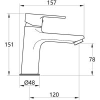 Смеситель для раковины Melodia della vita Aria MDV35721 Хром — фото 2, Смесители для раковины