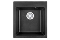 Granula-4201, ЧЁРНЫЙ, кухонная мойка, кварц — фото 1, Кухонные мойки