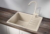 Товар: Granula-5803, БЕЖЕВЫЙ, кухонная мойка, СтандАРТ кварц - фото 2 Granula-5803, БЕЖЕВЫЙ, кухонная мойка, СтандАРТ кварц — фото 2, Кухонные мойки