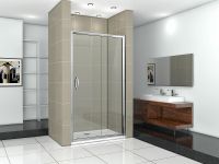 Товар: Душевая дверь Good Door Infinity WTW-110-C-CH 110 профиль Хром стекло прозрачное - фото 3 Душевая дверь Good Door Infinity WTW-110-C-CH 110 профиль Хром стекло прозрачное — фото 3, Душевые двери в нишу