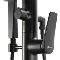 Смеситель для ванны Lemark Bronx LM3744BL Черный — фото 8, Для душа и ванны