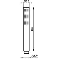 Душевая система Keuco IXMO 59602 370001 с термостатом Черная матовая — фото 6, Встраиваемые душевые комплекты