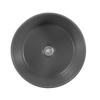 Раковина накладная для установки на столешницу AQUATEK AQ5118-MG 400*400*165, матовый серый — фото 3, Раковины накладные