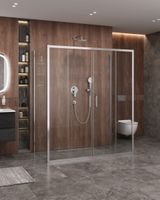 Душевой уголок CEZARES MOLVENO-AH-2/2-170/80-C-Cr-IV — фото 1, Прямоугольные душевые уголки