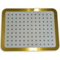 Верхний душ Bronze de Luxe Quadro 1917 Белый Золото — фото 1, Верхние души